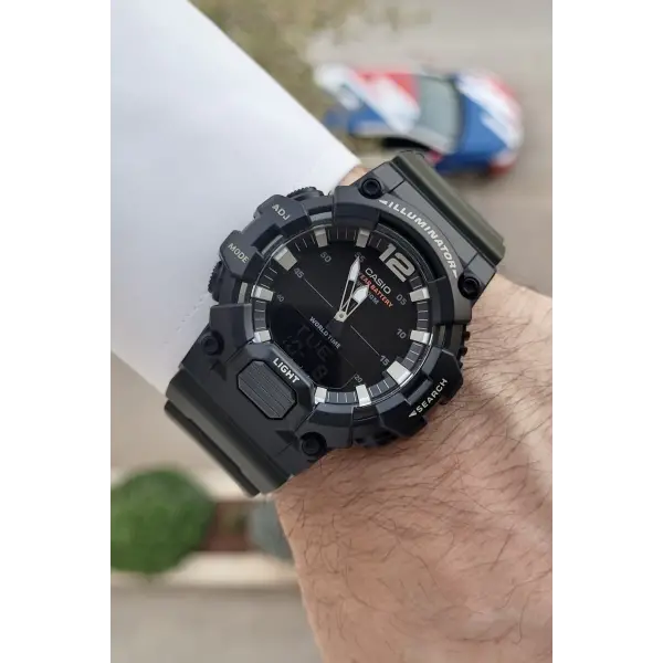 Casio CSISTE114 Haki Renk Analog Dijital Erkek Kol Saati