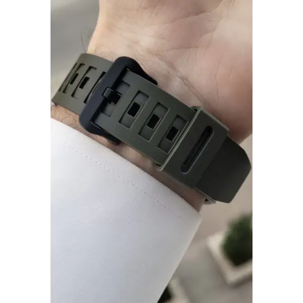 Casio CSISTE114 Haki Renk Analog Dijital Erkek Kol Saati