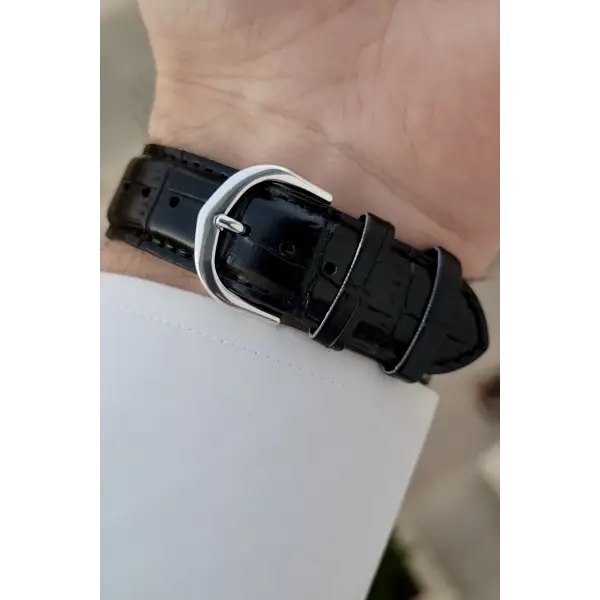 Casio CSISTE178 Kadranı Gümüş Kordonu Siyah Renk Hediye Paketli Erkek Kol Saati