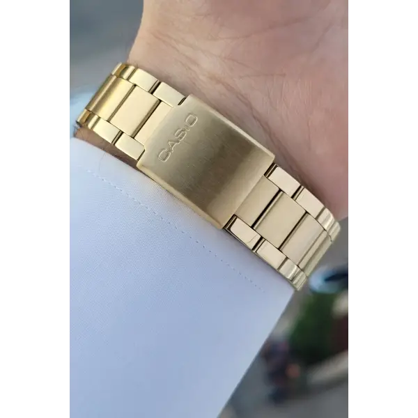 Casio CSISTE132 Kadranı Lacivert Kordonu Gold Renk Erkek Kol Saati