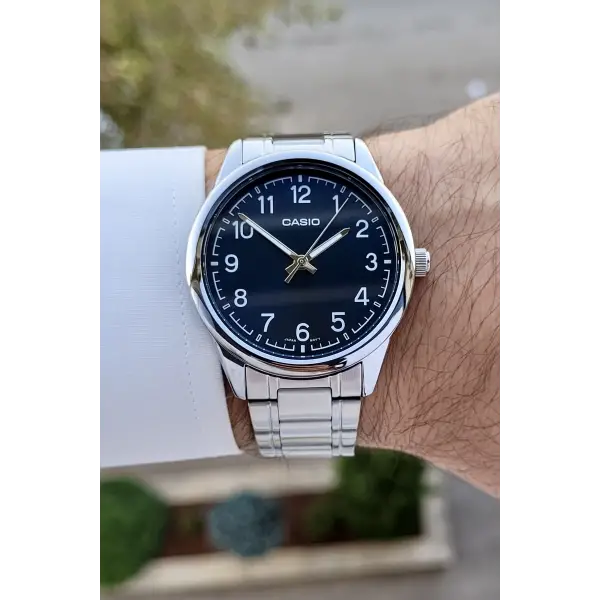 Casio CSISTE133 Kadranı Lacivert Kordonu Gümüş Renk Erkek Kol Saati