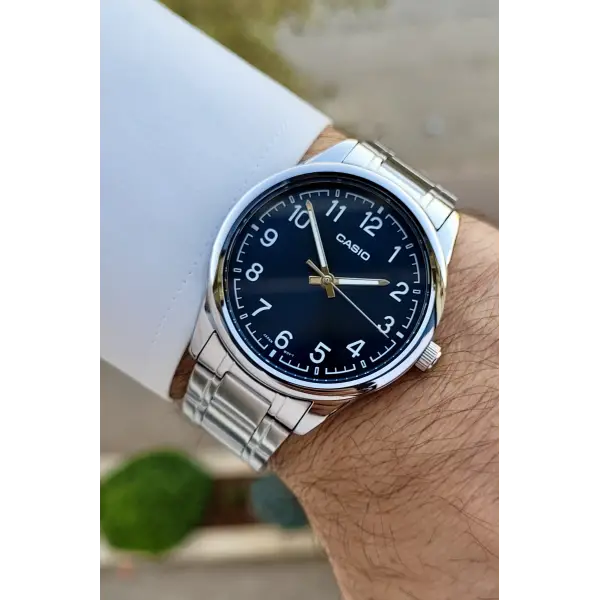 Casio CSISTE133 Kadranı Lacivert Kordonu Gümüş Renk Erkek Kol Saati