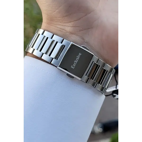 Daniel Klein DKISTE778 Kadranı Lacivert Kordonu Gümüş Renk İç Göstergeleri Aktif Erkek Kol Saati