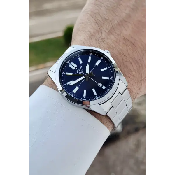 Casio CSISTE192 Kadranı Lacivert Kordonu Metalik Renk 2 Yıl Garantili Erkek Kol Saati