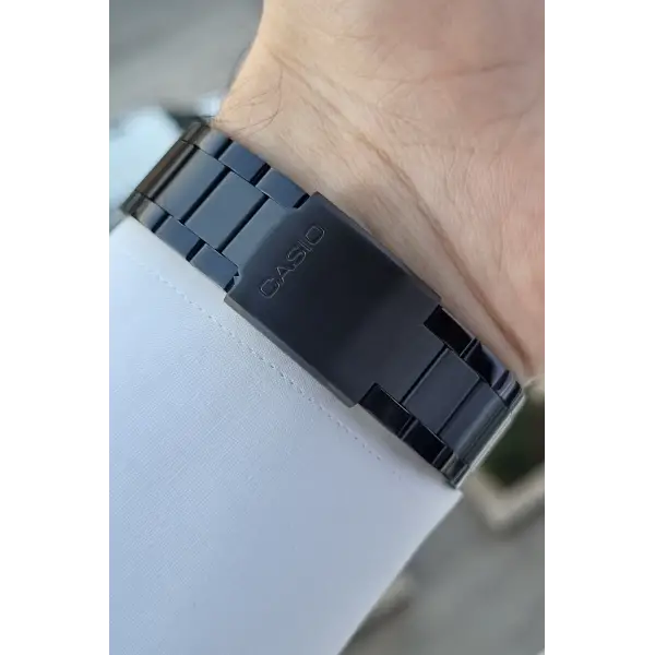 Casio CSISTE130 Kadranı Lacivert Kordonu Siyah Renk Erkek Kol Saati