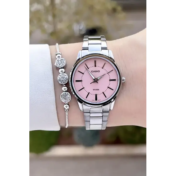 Casio CSISTE174 Kadranı Pembe Kordonu Gümüş Renk Kadın Kol Saati