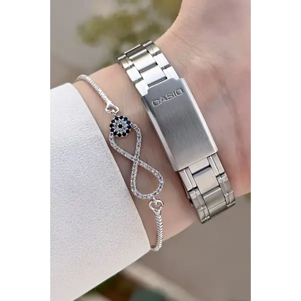 Casio CSISTE141 Kadranı Pembe Kordonu Gümüş Renk Kadın Kol Saati