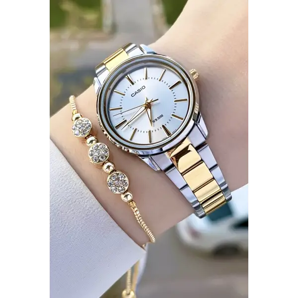 Casio CSISTE136 Gold Gümüş Renk Kadın Kol Saati