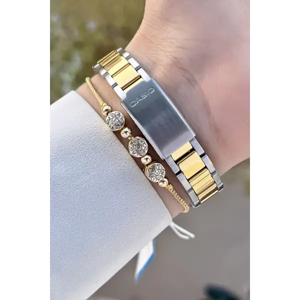 Casio CSISTE136 Gold Gümüş Renk Kadın Kol Saati