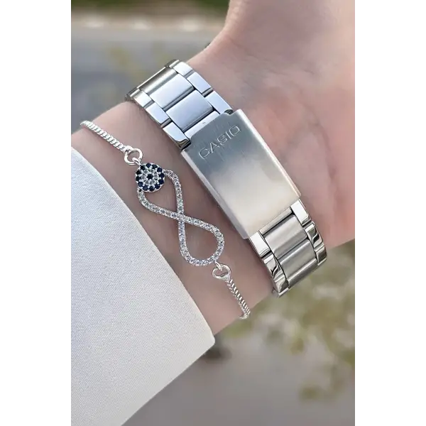 Casio CSISTE181 Kadranı Pembe Kordonu Metalik Renk 2 Yıl Garantili Kadın Kol Saati