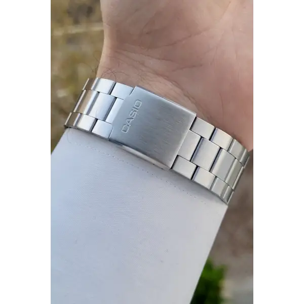 Casio CSISTE197 Kadranı Siyah Kordonu Metalik Renk 2 Yıl Garantili Erkek Kol Saati