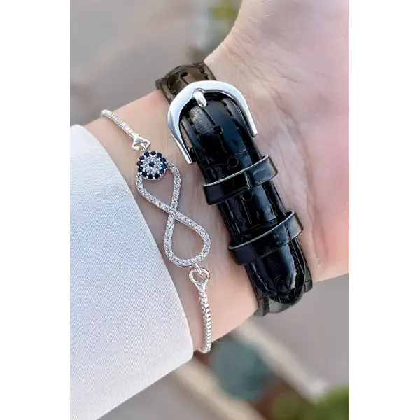 Casio CSISTE151 Kasası Gümüş Kadranı Lacivert Renk Kadın Kol Saati