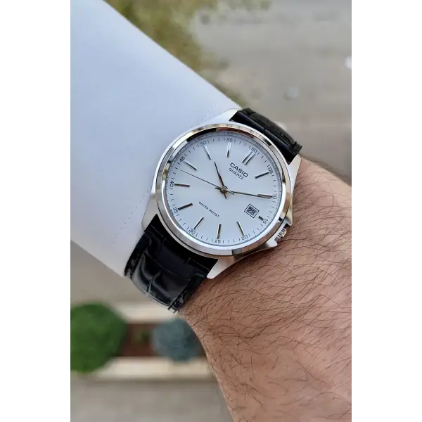 Casio CSISTE162 Kasası Gümüş Kordonu Siyah Renk Hediye Paketli Erkek Kol Saati