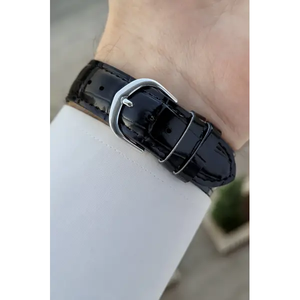 Casio CSISTE162 Kasası Gümüş Kordonu Siyah Renk Hediye Paketli Erkek Kol Saati