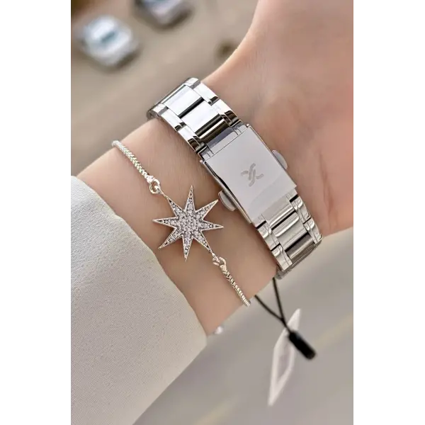 Modern Kadın Kol Saati ve Bileklik