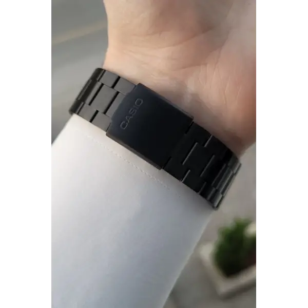 Casio Kadranı Yeşil Kordonu Siyah Renk Erkek Kol Saati