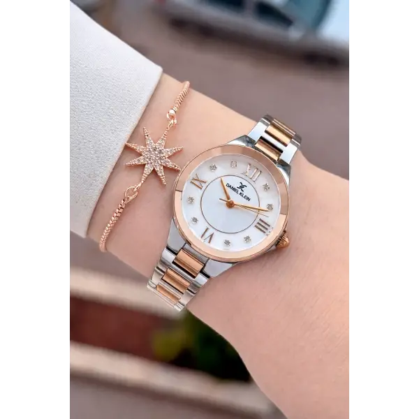 Rose Gümüş Renk Hediye Paketli 30 Mm Kadın Kol Saati