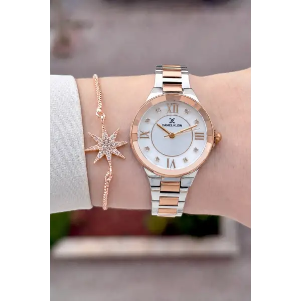 Rose Gümüş Renk Hediye Paketli 30 Mm Kadın Kol Saati