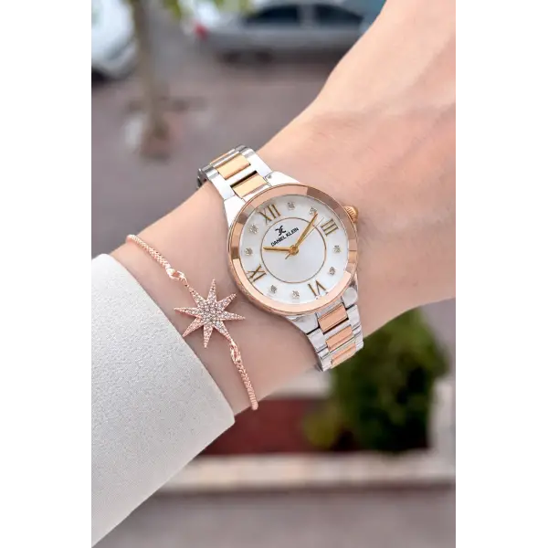 Rose Gümüş Renk Hediye Paketli 30 Mm Kadın Kol Saati