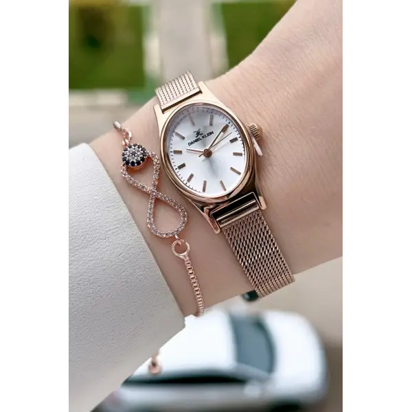Rose Renk Hediye Paketli 21 Mm Kadın Kol Saati
