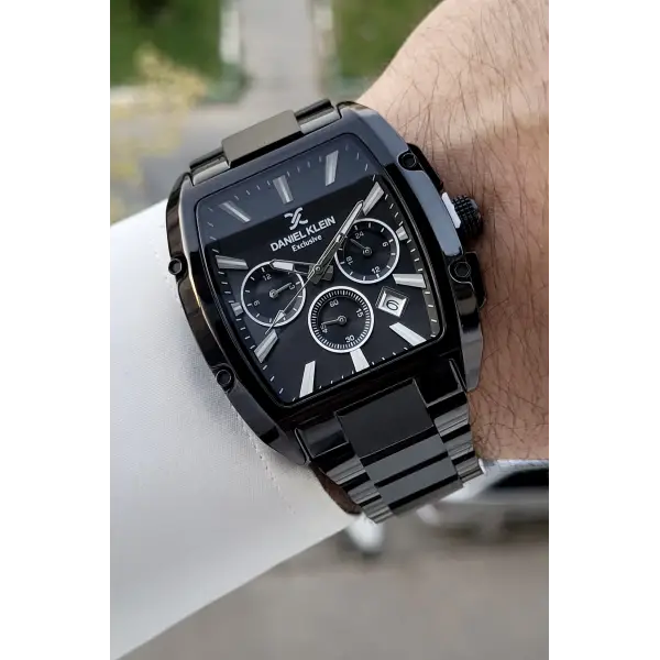 Siyah Renk İç Göstergeleri Aktif Hediye Paketli Erkek Kol Saati