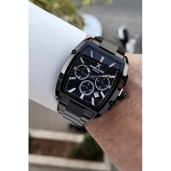 Siyah Renk İç Göstergeleri Aktif Hediye Paketli Erkek Kol Saati