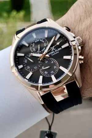 Daniel Klein DKISTE791 Siyah Rose Renk İç Göstergeleri Aktif Erkek Kol Saati