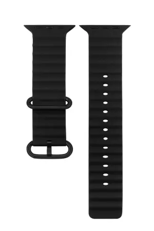 Siyah Renk Silikon Akıllı Saat Kordonu