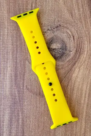 Sarı Renk Watch Uyumlu A Kalite 42mm 44mm 45mm 49mm 1/2/3/4/5/6/se/7/8/Ultra Akıllı Saat Kordonu