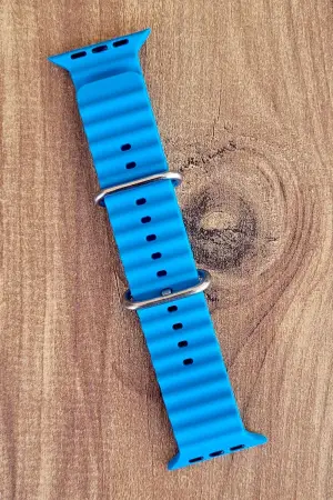 Mavi Renk Watch Uyumlu A Kalite 42mm 44mm 45mm 49mm 1/2/3/4/5/6/se/7/8/Ultra Akıllı Saat Kordonu