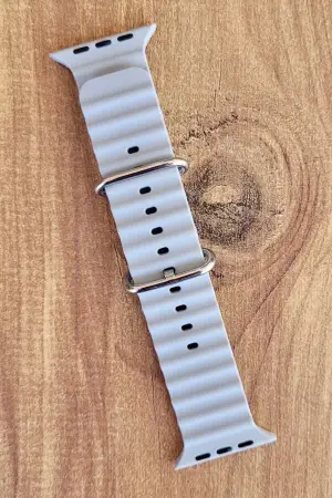 Gri Renk Watch Uyumlu A Kalite 42mm 44mm 45mm 49mm 1/2/3/4/5/6/se/7/8/Ultra Akıllı Saat Kordonu