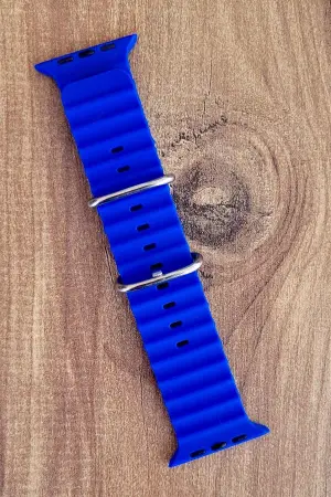 Saks Mavisi Renk Watch Uyumlu A Kalite 42 44 45 49 mm 1/2/3/4/5/6/se/7/8/Ultra Akıllı Saat Kordonu