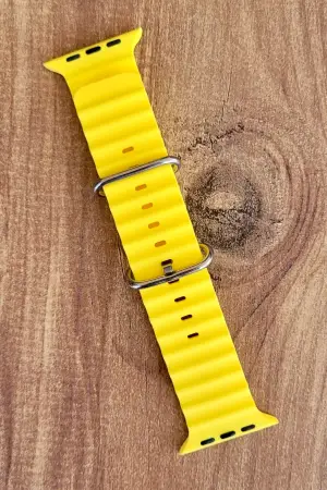 Sarı Renk Watch Uyumlu A Kalite 42mm 44mm 45mm 49mm 1/2/3/4/5/6/se/7/8/Ultra Akıllı Saat Kordonu