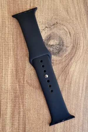 Siyah Renk Watch Uyumlu A Kalite 42mm 44mm 45mm 49mm 1/2/3/4/5/6/se/7/8/Ultra Akıllı Saat Kordonu