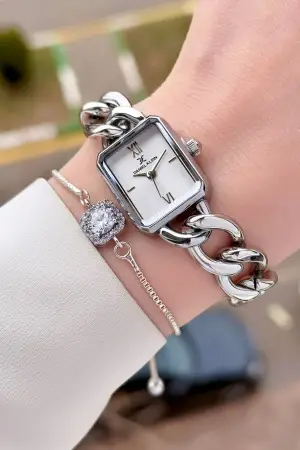 Daniel Klein DKISTE1588 Gümüş Renk Kadın Kol Saati ve Bielklik