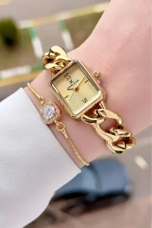 Daniel Klein DKISTE1589 Gold Renk Kadın Kol Saati ve Bielklik