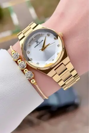 Daniel Klein DKISTE1561 Gold Renk Kadın Kol Saati ve Bileklik