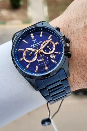 Siyah Lacivert Renk 42 Mm Fonksiyonlu Erkek Kol Saati