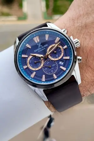 Kasası Gümüş Kadranı Lacivert Renk Iç Göstergeleri Aktif Erkek Kol Saati