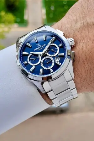 Kadranı Lacivert Kordonu Gümüş Renk Iç Göstergeleri Aktif Erkek Kol Saati