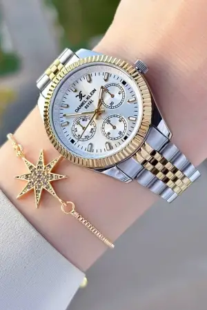 Kadın Kol Saati Ve Hediye Bileklik