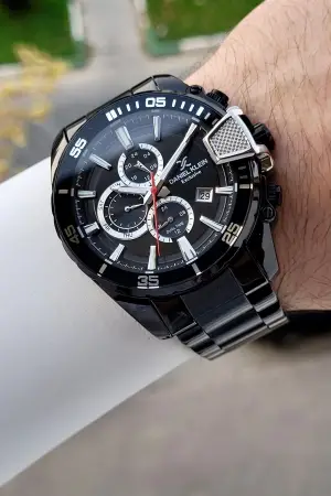 Siyah Renk 47 Mm İç Göstergeleri Aktif Erkek Kol Saati