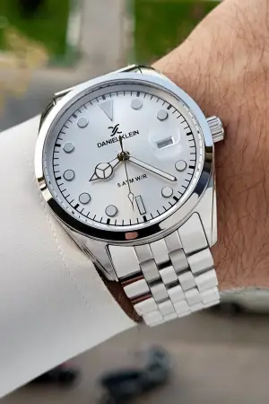 Gümüş Renk İç Göstergeleri Aktif Hediye Paketli Erkek Kol Saati