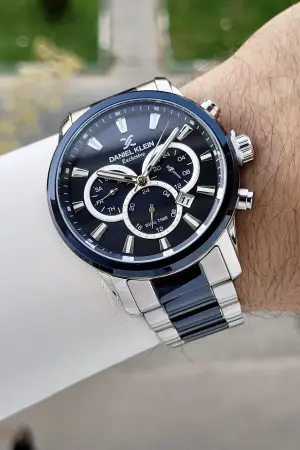 Göstergeleri Aktif Kadranı Lacivert Gümüş Renk Hediye Paketli Erkek Kol Saati