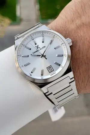 Gümüş Renk 42 Mm İç Göstergeleri Aktif Erkek Kol Saati