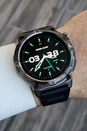 Çağrı Alma ve Yapma Özellikli Siyah Renk Android/ios Uyumlu Akıllı Saat