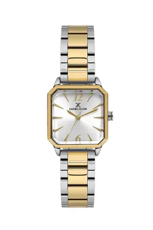 Gold Gümüş Renk 26 mm Kadın Kol Saati ve Bileklik