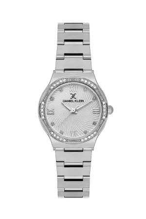 Gümüş Renk 30 Mm Kadın Kol Saati ve Hediye Bileklik