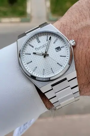 Gümüş Renk 40 mm İç Göstergeleri Aktif Erkek Kol Saati