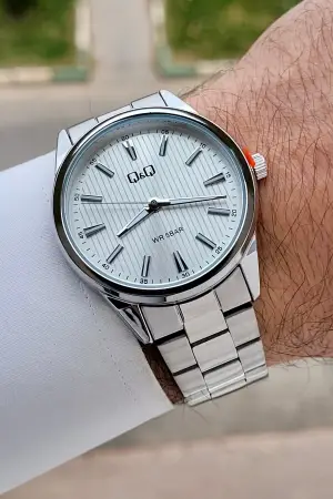 Gümüş Renk 40 mm Erkek Kol Saati